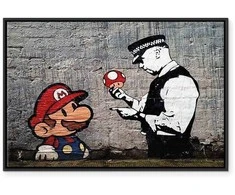 Artgeist Paveikslas - Mario and Cop by Banksy