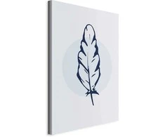Artgeist Paveikslas - Mėlyna Feather (1 Part) Vertical
