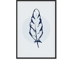 Artgeist Paveikslas - Mėlyna Feather (1 Part) Vertical