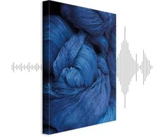 Artgeist Paveikslas - Mėlyna Worsted (1 Part) Vertical