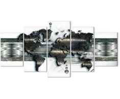 Artgeist Paveikslas - Metal World Map