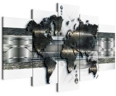 Artgeist Paveikslas - Metal World Map