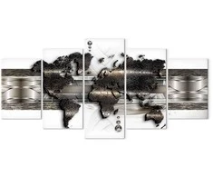 Artgeist Paveikslas - Metal World Map II