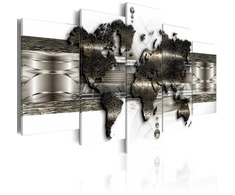 Artgeist Paveikslas - Metal World Map II