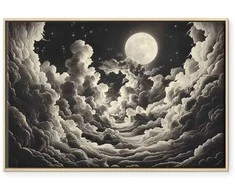 Artgeist Paveikslas - Moon and Stars Singing Among the Great Clouds
