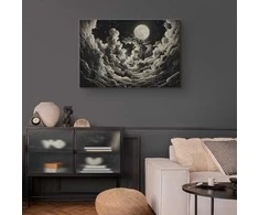 Artgeist Paveikslas - Moon and Stars Singing Among the Great Clouds