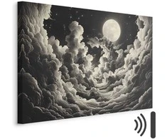 Artgeist Paveikslas - Moon and Stars Singing Among the Great Clouds