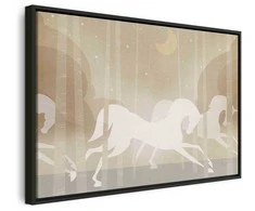 Artgeist Paveikslas - Moon Horses - Horses Galloping Among Trees on a Starry Night