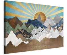 Artgeist Paveikslas - Morning in the Mountains (1 Part) Wide