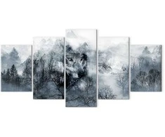 Artgeist Paveikslas - Mountain Predator (5 Parts) Wide