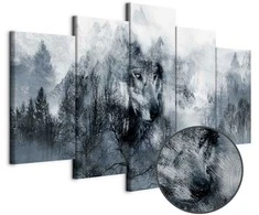 Artgeist Paveikslas - Mountain Predator (5 Parts) Wide