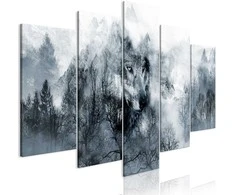 Artgeist Paveikslas - Mountain Predator (5 Parts) Wide