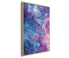Artgeist Paveikslas - Night Flows - Abstract Waves in Shades of Mėlyna and Violet
