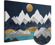 Artgeist Paveikslas - Night in the Mountains (1 Part) Wide