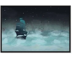 Artgeist Paveikslas - Night Waves (1 Part) Wide - Second Variant