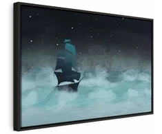 Artgeist Paveikslas - Night Waves (1 Part) Wide - Second Variant
