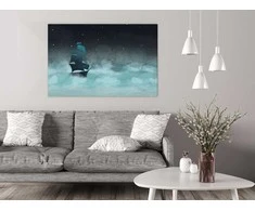 Artgeist Paveikslas - Night Waves (1 Part) Wide - Second Variant