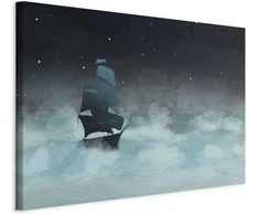 Artgeist Paveikslas - Night Waves (1 Part) Wide - Second Variant