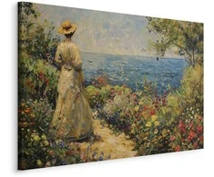 Artgeist Paveikslas - Nostalgic impression - a pensive woman contemplating