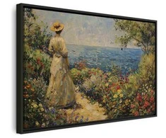 Artgeist Paveikslas - Nostalgic impression - a pensive woman contemplating
