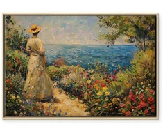 Artgeist Paveikslas - Nostalgic impression - a pensive woman contemplating