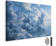 Artgeist Paveikslas - Ocean in the Air: Waving Clouds Reflecting Morning Light