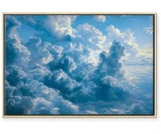 Artgeist Paveikslas - Ocean in the Air: Waving Clouds Reflecting Morning Light