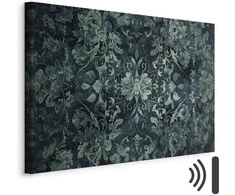 Artgeist Paveikslas - Oriental Pattern Carpet: Emerald Ornaments and Worn Patterns