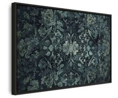 Artgeist Paveikslas - Oriental Pattern Carpet: Emerald Ornaments and Worn Patterns
