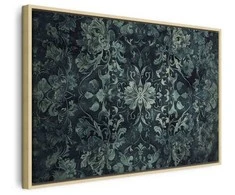 Artgeist Paveikslas - Oriental Pattern Carpet: Emerald Ornaments and Worn Patterns