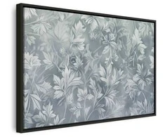 Artgeist Paveikslas - Ornaments in Worn Muted Turquoises: Delicate Plant Pattern