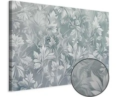 Artgeist Paveikslas - Ornaments in Worn Muted Turquoises: Delicate Plant Pattern