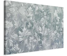 Artgeist Paveikslas - Ornaments in Worn Muted Turquoises: Delicate Plant Pattern