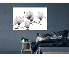 Artgeist Paveikslas - Painted Magnolias (1 Part) Wide
