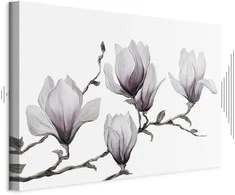 Artgeist Paveikslas - Painted Magnolias (1 Part) Wide