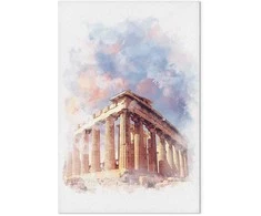 Artgeist Paveikslas - Painted Parthenon (1 Part) Vertical