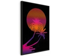 Artgeist Paveikslas - Palm at Sunrise (1 Part) Vertical