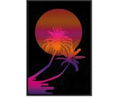 Artgeist Paveikslas - Palm at Sunrise (1 Part) Vertical