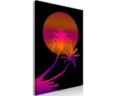 Artgeist Paveikslas - Palm at Sunrise (1 Part) Vertical