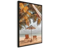 Artgeist Paveikslas - Palm Umbrella (1 Part) Vertical