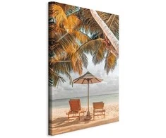 Artgeist Paveikslas - Palm Umbrella (1 Part) Vertical