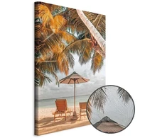 Artgeist Paveikslas - Palm Umbrella (1 Part) Vertical