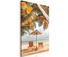 Artgeist Paveikslas - Palm Umbrella (1 Part) Vertical