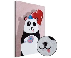 Artgeist Paveikslas - Panda with a Balloon (1 Part) Vertical