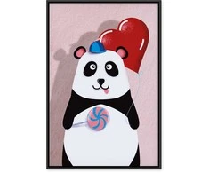Artgeist Paveikslas - Panda with a Balloon (1 Part) Vertical
