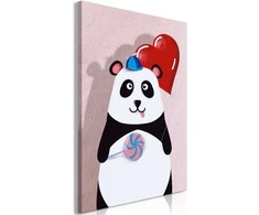 Artgeist Paveikslas - Panda with a Balloon (1 Part) Vertical