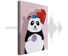 Artgeist Paveikslas - Panda with a Balloon (1 Part) Vertical