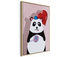 Artgeist Paveikslas - Panda with a Balloon (1 Part) Vertical