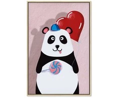 Artgeist Paveikslas - Panda with a Balloon (1 Part) Vertical