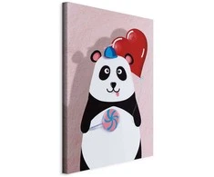 Artgeist Paveikslas - Panda with a Balloon (1 Part) Vertical